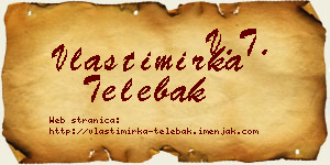 Vlastimirka Telebak vizit kartica